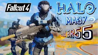 Fallout 4 - MA37 ICWS and BR55 Service Rifle - AMAZING HALO MODS IN FALLOUT 4