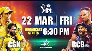 Tata IPL CSK vs RCB | 22 MAR | ipl 2024 Promo