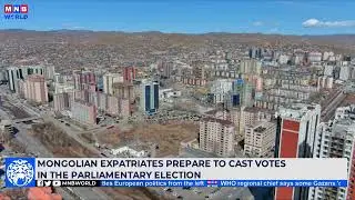 Mongolian expatriates prepare to cast votes in the parliamentary election.