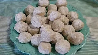 Lime and Almond Snowball Cookies