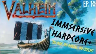 Immersive Hardcore (No Map, No Portals, No Cheese) | Ep. 10 | Wood Gathering and Swamp journey