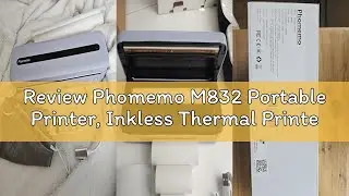 Review Phomemo M832 Portable Printer, Inkless Thermal Printer for Phone Laptop, Portable Printers Wi