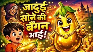 जादुई सोने की बेंगन   Hindi Stories   Moral Story   Hindi Kahani   Bedtime Story For Kids   Jadui