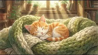 CUTE KITTEN relaxing to the sound of soft piano music