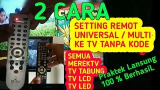 ✅BERHASIL..! CARA SETTING REMOT MULTI TANPA KODE