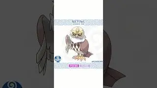 Meet Regnonian Noctowl, the evolved form of Hoothoot! 🦉🎓#fakemon #fakeregion #pokemon #greekregion