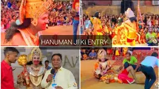 HANUMAN JI KI ENTRY RAMLEELA MAI SWAMINARAYAN MANDIR KARACHI PAKISTAN(NAVRATRI 7TH DAY)(@LATA RAVI )