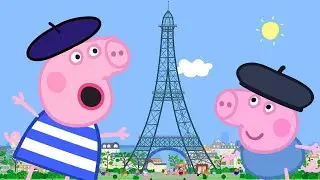 Nursery Rhymes & Kids Songs with Peppa Pig  | Peppa Goes to Paris | Cartoons for Children