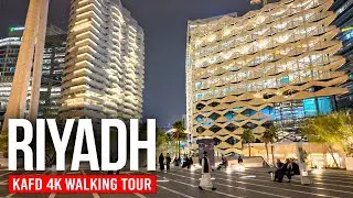 RIYADH, Saudi Arabia 🇸🇦 Surrounded by Skyscrapers in KAFD | 4K Walking Tour