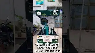 Custom Printed Idli Dosa Food Stall Tent | South Indian Street Food Canopy