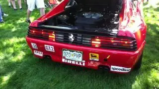 Ferrari 348 Challange Startup, Huge Rev and Idle