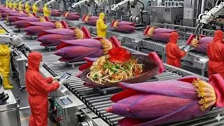 Inside a High Tech Banana Blossom Factory USA You&rsquo;ve Never Seen Before (Full Process)