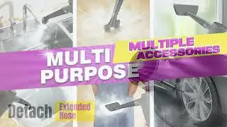 How to install accessories for POPCHOSE handheld steam cleaner