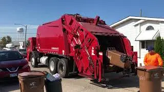 Roaring Red Mack LE Loadmaster Rear Loader Garbage Truck