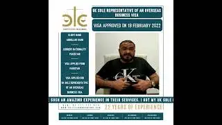 VISA SUCCESS STORY 2022 - UK Sole Representative Visa ( Client Testimonial ) Chisty Law Chambers