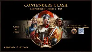 AOE2 ROR - Contenders Clash - LB R3 - Genie vs Jesse