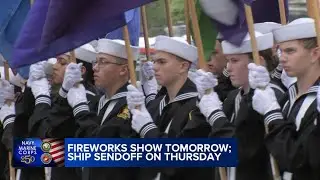 Firework show, ship sendoff to cap events celebrating Navy, Marines 250th birthday in Philadelphia