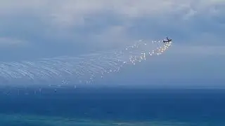 Australian aeroplane spotted at Ela Beach