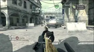 CoD4 l Wallbang 15 Killstreak With Gold Dragunov
