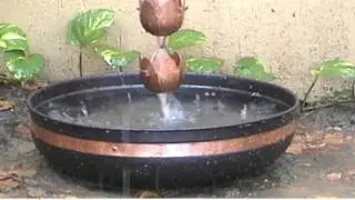 Monarch Copper Sundrop Rain Chain a beautiful addition to your outdoor space!