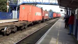Freight Trains at Reading West 7 March 2014