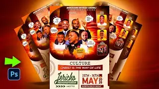 HOW TO DESIGN A CHURCH FLYER - FULL  BEGINNERS TUTORIAL