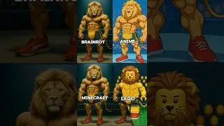 Brainrot in Anime, Lego and Minecraft style #ai #brainrot #anime #lego #minecraft #usa #canada #meme
