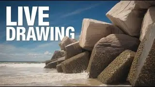 Texas Jetty Walkers: Live Drawing In The Sharkotic Studio