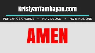 AMEN Chords Lyrics MP3 Minus One Videoke Karaoke Instrumental