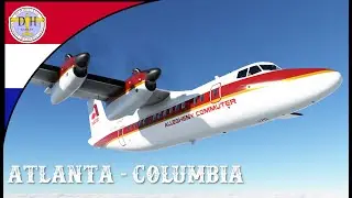 US State Capitals Tour | Atlanta to Columbia | DHC Dash-7