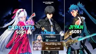ITS ALL ROVER the BEST DPS | CARLOTTA, JIYAN | f2p Tower of adversity Wuthering Waves MOBILE