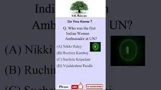 Who was the first Indian Woman Ambassador at UN? #shorts #shortvideo #indianambassador #gkshorts #gk