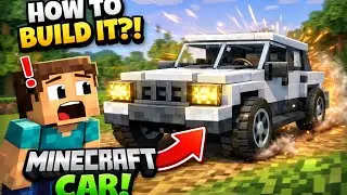 HOW TO BUILD A CAR IN MINECRAFT?! 🚗🔥 | Working Vehicle Tutorial