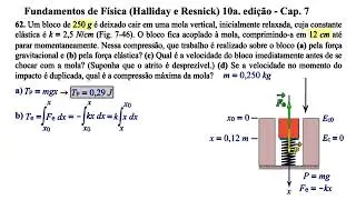 Aula 62 - Fundamentos de Física (Halliday e Resnick) 10a. Edição - Cap 7.