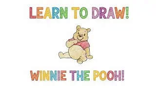 Winnie the Pooh Drawing & Coloring 🐻 Easy Step-by-Step Tutorial for Kids!