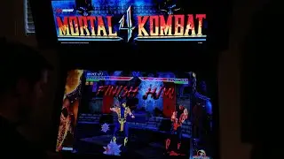 Mortal Kombat 4 Arcade Cabinet MAME Gameplay w/ Hypermarquee