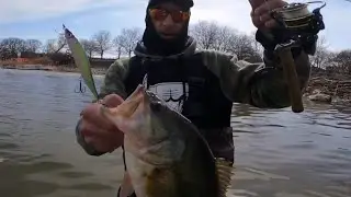 Chicago River Early Spring Bass Fishing || Albany Park Chicago Bass Fishing Tips using Crankbaits