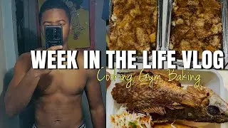 WEEKLY VLOG 🦈: Meal prepping, Baking bread pudding, crashing out, Sharc Gaming Rants