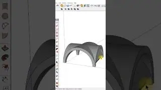 Pedestrian Canopy modeling in sketchup #architecture #sketchup #ytshorts