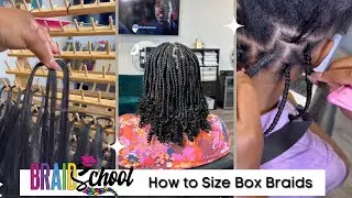 How to Make Your Box Braids All the Same Size Using the Rule of 3 | Braid School