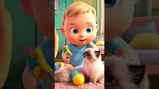 Baby & Kitten Toy Room Fun #playgroundfun #babyvideo #viralshorts s#youtubeshorts