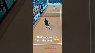 That&rsquo;s one way to finish the point !👏👏