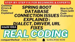 Spring Boot database connection issues solutions | Exceptions | Access Denied #conquerthefear