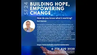 #SF24 Rod Sherwin - How do you know what's working?