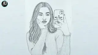 Face drawing tutorial step-by-step | beautiful girl face drawing tutorial | easy drawing tutorial