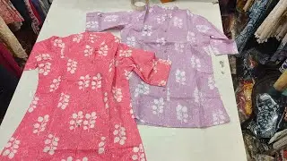 Cotton Printed Short Kurti (Top)Design || Cotton Treading Beautiful Short Kurti Top Design