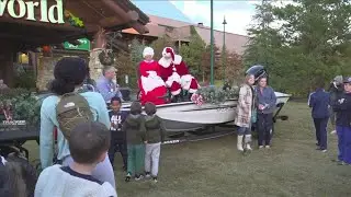 Santa arrives with 'Christmas Village' at Bass Pro Shop Pyramid