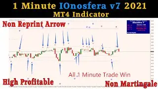 IQ Option 1 Minute IOnosfera v7 2021 MT4 Indicator | Non Repaint Arrow | Non Martingale