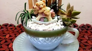 teacup garden | miniature garden diy | fairy garden ideas
