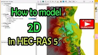 2D flood modeling using HEC-RAS 5.0 | 2D flow modelling in hecras | how to 2d flood model